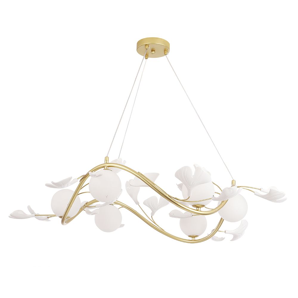 Подвесная люстра Crystal Lux COLIBRI COLIBRI SP6 GOLD_CR
