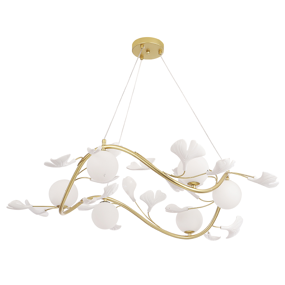 Подвесная люстра Crystal Lux COLIBRI COLIBRI SP6 GOLD_CR